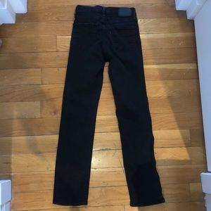 Levi’s High Rise Straight leg Black Denim …